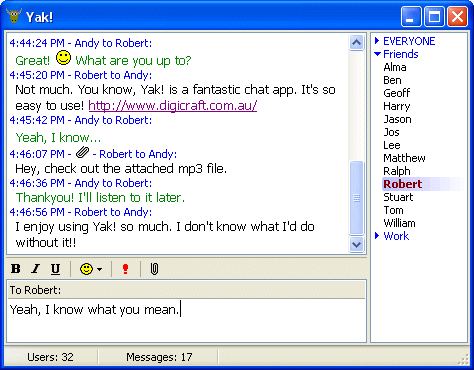 Yak! Screenshot